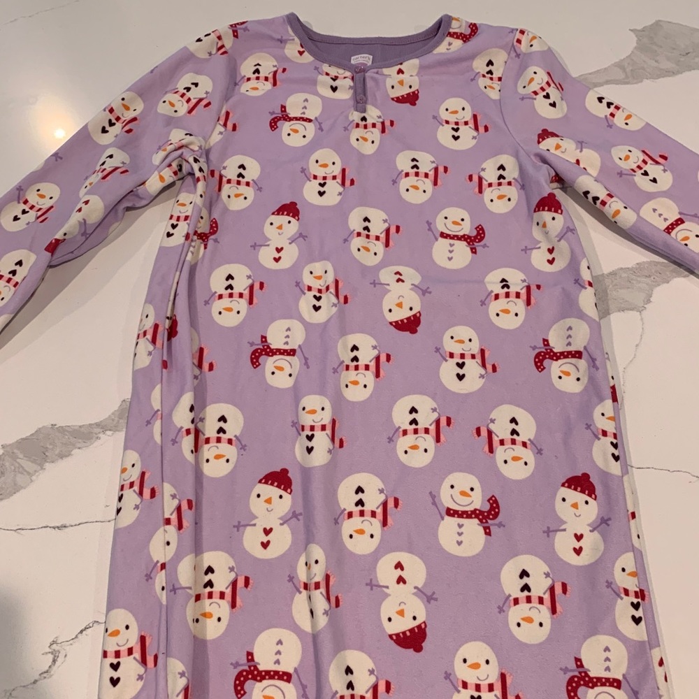 Purple Snowman Carter’s Pajamas